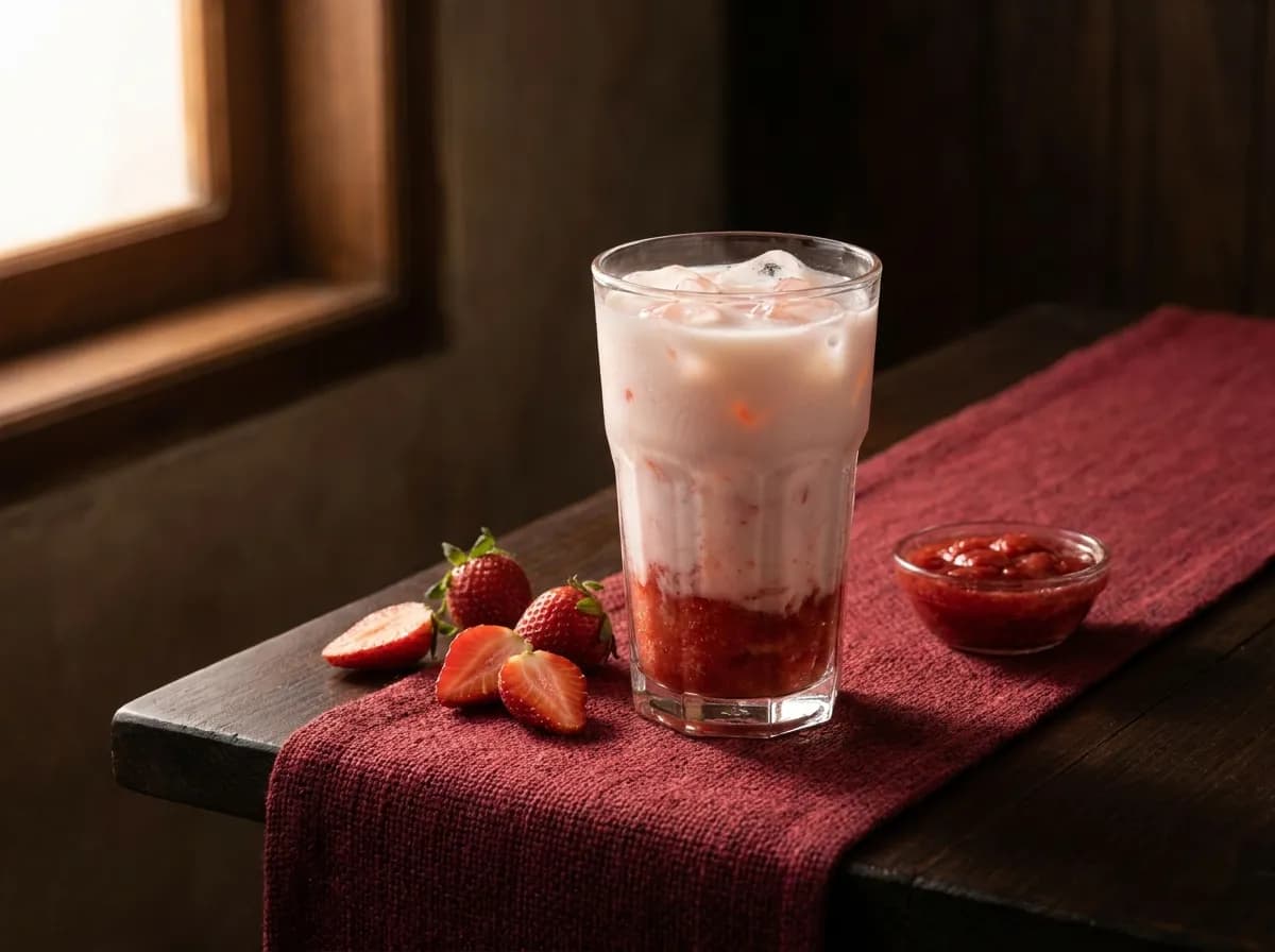 STRAWBERRY SUSU ICE