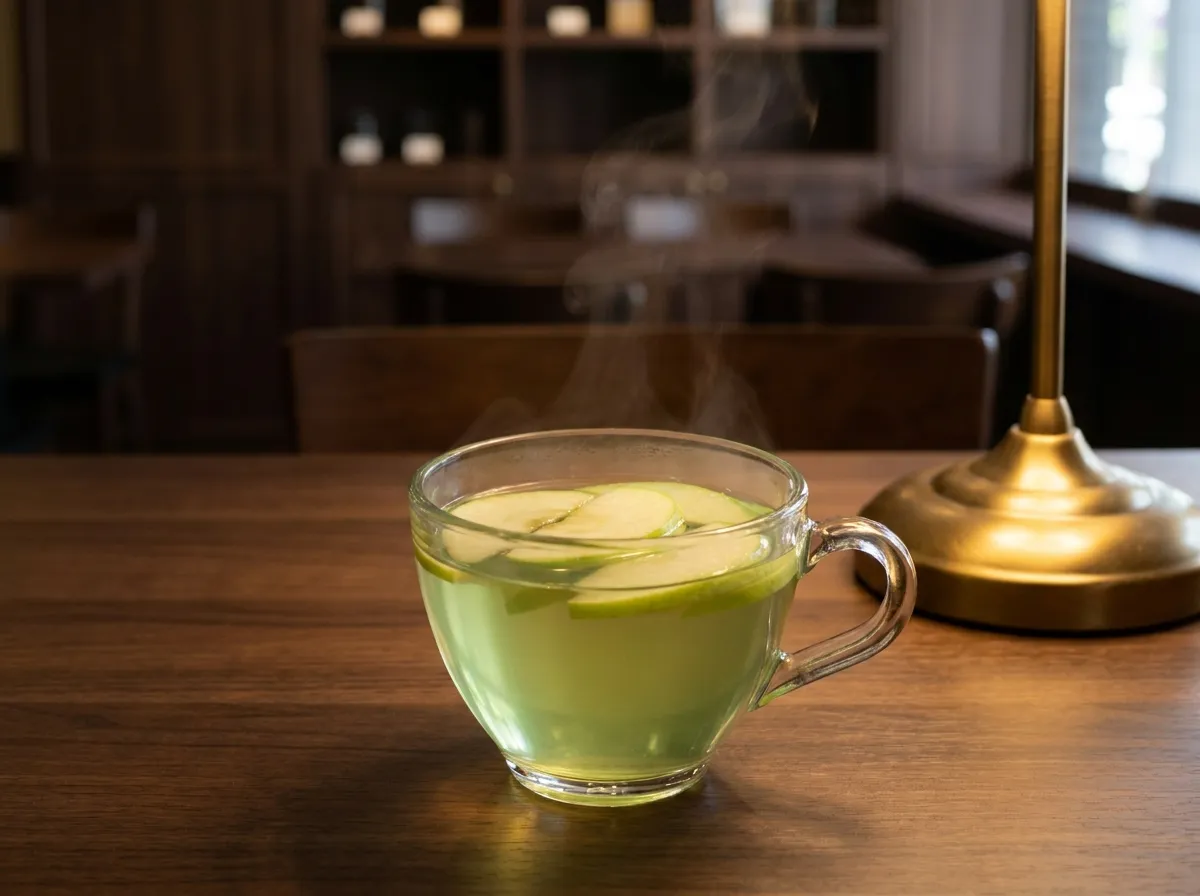 GREEN APPLE TEA HOT