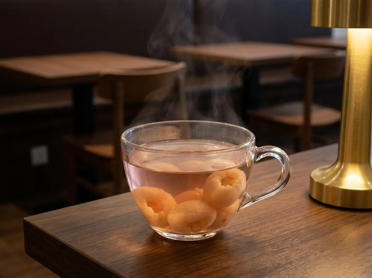 LYCHEE TEA HOT
